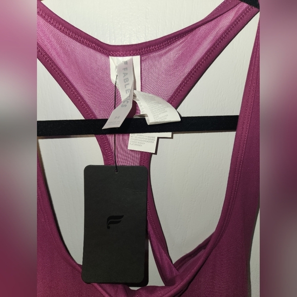 NWT Fabletics Pink Sleeveless Pleated Active Dress Size Medium - Picture 3 of 8